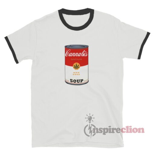 Cannabis Soup Campbell's Soup Sativa Weed That 70's Show Ringer T-Shirt