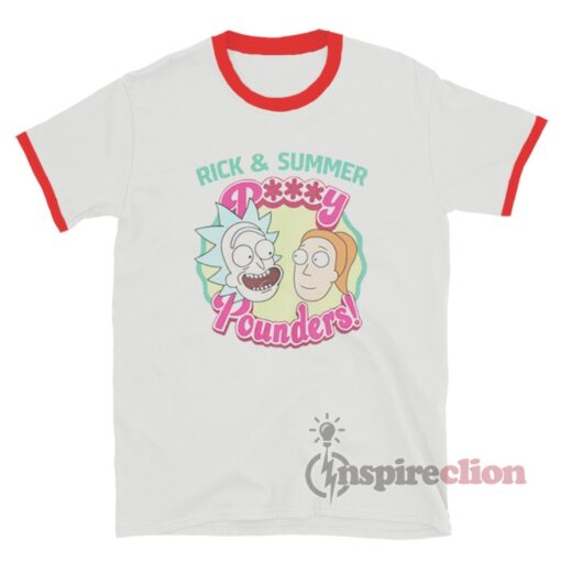Rick And Summer Pussy Pounders Ringer T-Shirt