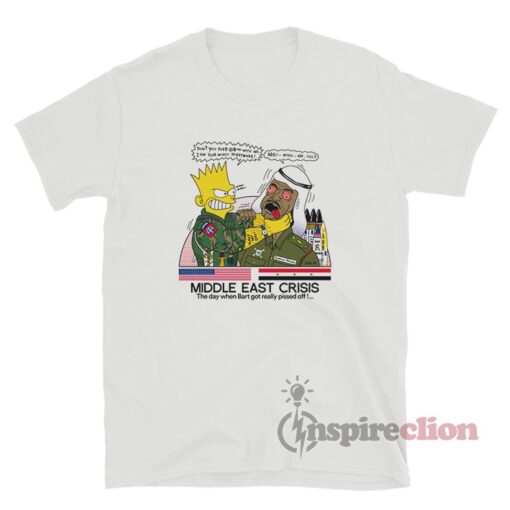 Bart Simpsons Middle East Crisis T-Shirt