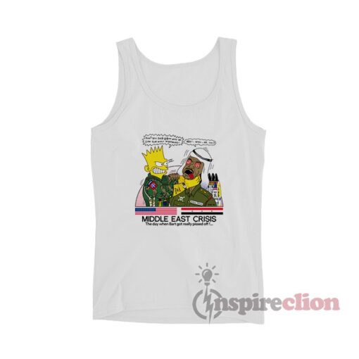 Bart Simpsons Middle East Crisis Tank Top