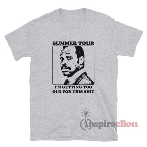 T-shirt Homme 'Roger Murtaugh Is Too Old For This' - Gris - Tailles S à 5XL - Neuf Avec étiquette