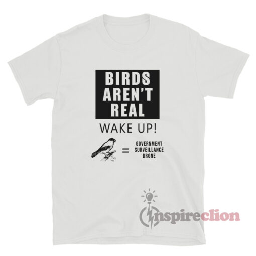 Birds Aren't Real Wake Up Government Surveillance Drone T-Shirt