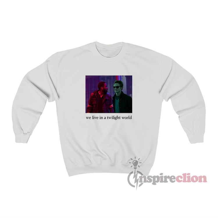 We live in a twilight world unisex crewneck sweatshirt