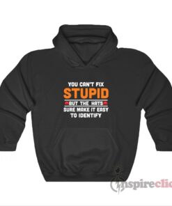 You Can't Fix Stupid But The Hats Sure Make It Easy To Identify Hoodie