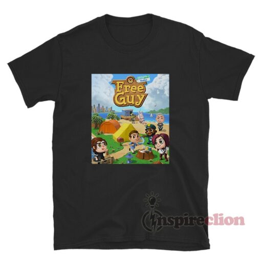 Free Guy Movie Posters Parody Animal Crossing T-Shirt