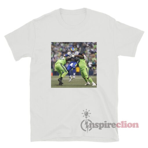 Aaron Donald Los Angeles Rams vs Seattle Seahawks T-Shirt