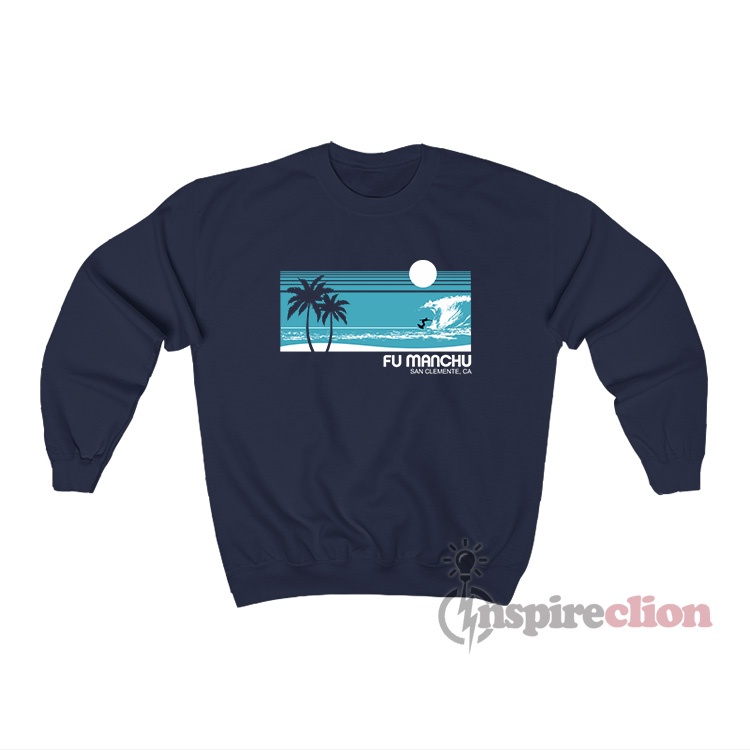 Fu Manchu Surf San Clemente Unisex Crewneck Sweatshirt