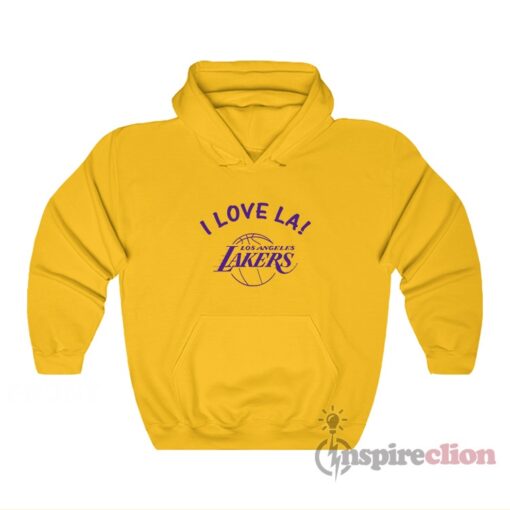I Love LA Los Angeles Lakers Hoodie