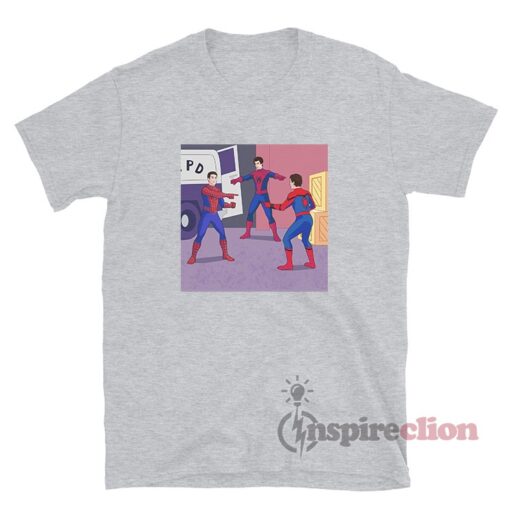 Tobey Andrew And Tom 3 Spiderman Pointing Meme T-Shirt