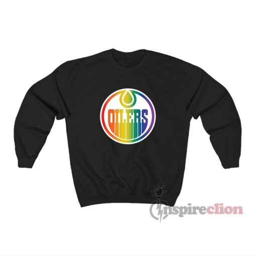 Edmonton Oilers Pride Logo Sweatshirt