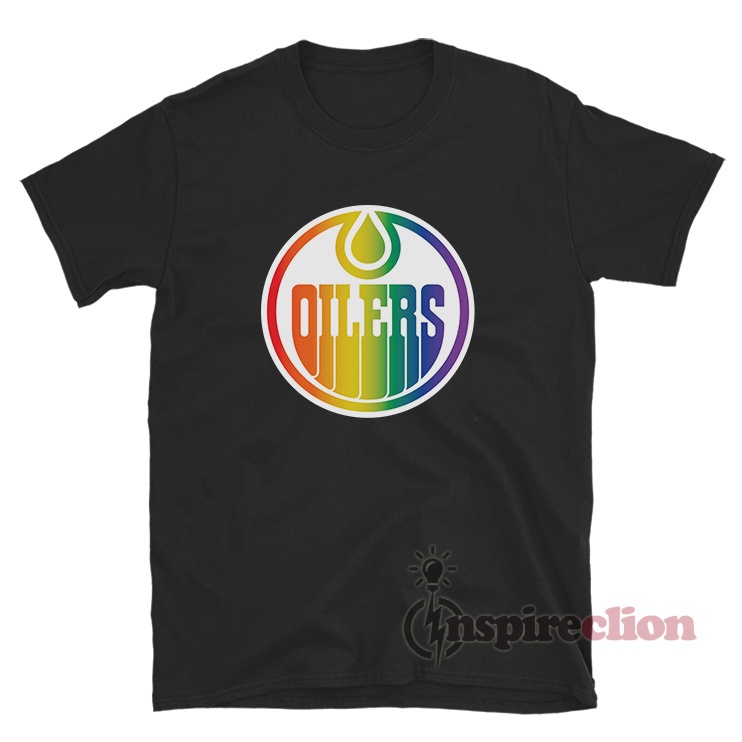Get It Now Edmonton Oilers Pride Logo TShirt