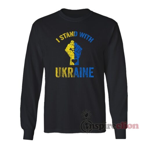 I Stand With Ukraine Long Sleeves T-Shirt