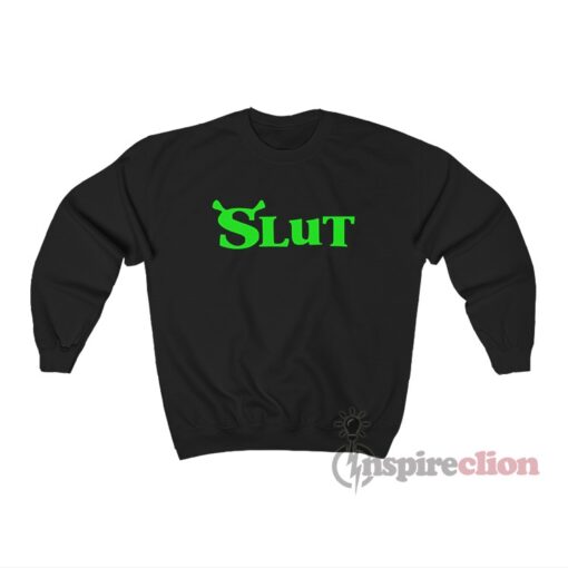 Slut Shrek Logo Parody Sweatshirt