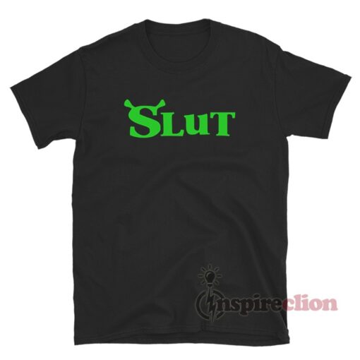 Slut Shrek Logo Parody T-Shirt