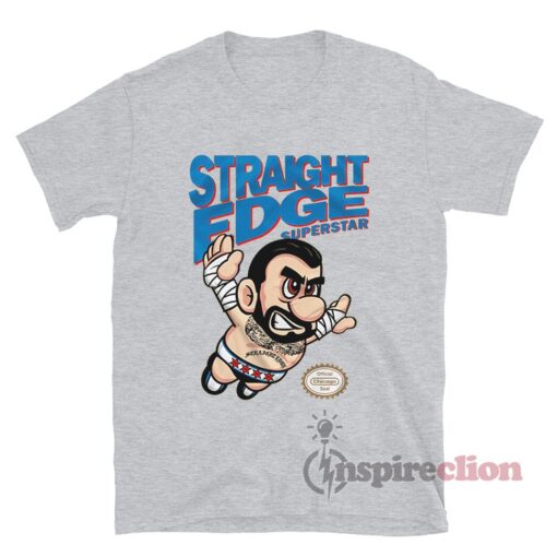 Straight Edge Superstar CM Punk Super Mario T-Shirt