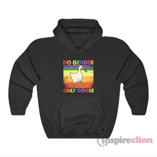 Duck LGBT Pride No Gender Only Goose Hoodie