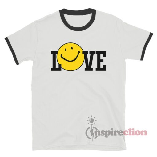 Harry Styles Love Smiley Ringer T-Shirt