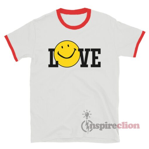 Harry Styles Love Smiley Ringer T-Shirt