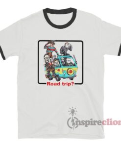 The Massacre Machine Horror Road Trip Ringer T-Shirt