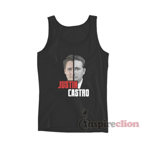 Justin Trudeau Fidel Castro Justin Castro Tank Top