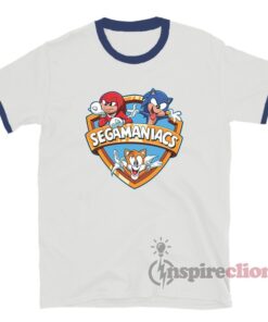 Sega Animaniacs Sonic The Hedgehog Segamaniacs Ringer T-Shirt