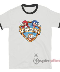 Sega Animaniacs Sonic The Hedgehog Segamaniacs Ringer T-Shirt