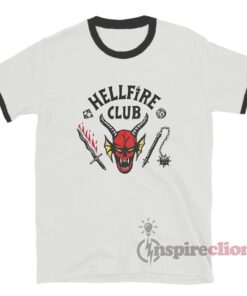 Stranger Things Hellfire Club Ringer T-Shirt