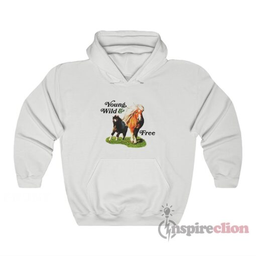 Young Wild And Free Horses Hoodie