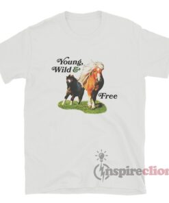 Young Wild And Free Horses T-Shirt