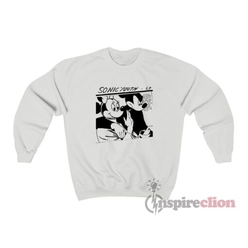 Minnie Mouse And Mickey Mouse Sonic Youth Meme Sweatshirt
