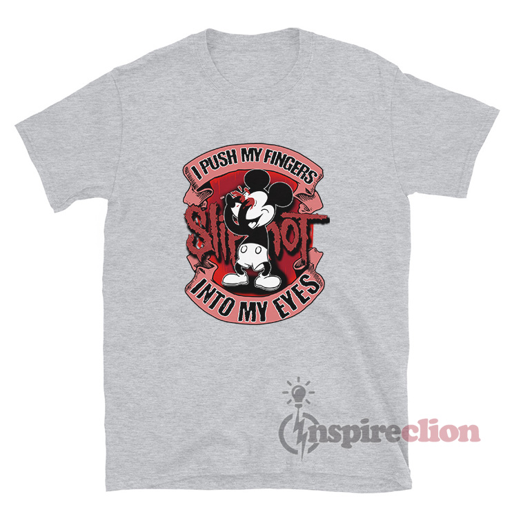 Slipknot Mickey Mouse I Push My Fingers Into My Eyes T Shirt