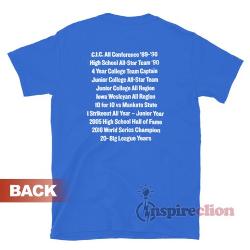 Chicago Cubs World Series Trophy Tim Buss Bussy T-Shirt