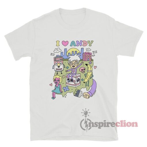 I Love Andy Cute Andy Warhol T-Shirt