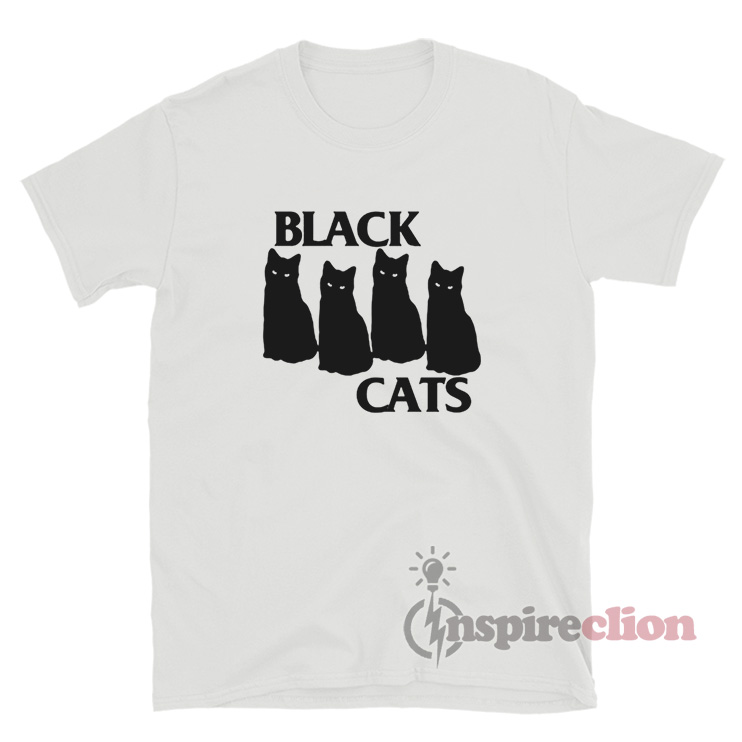 Black Flag Parody Black Cats T-Shirt For Unisex - Inspireclion.com