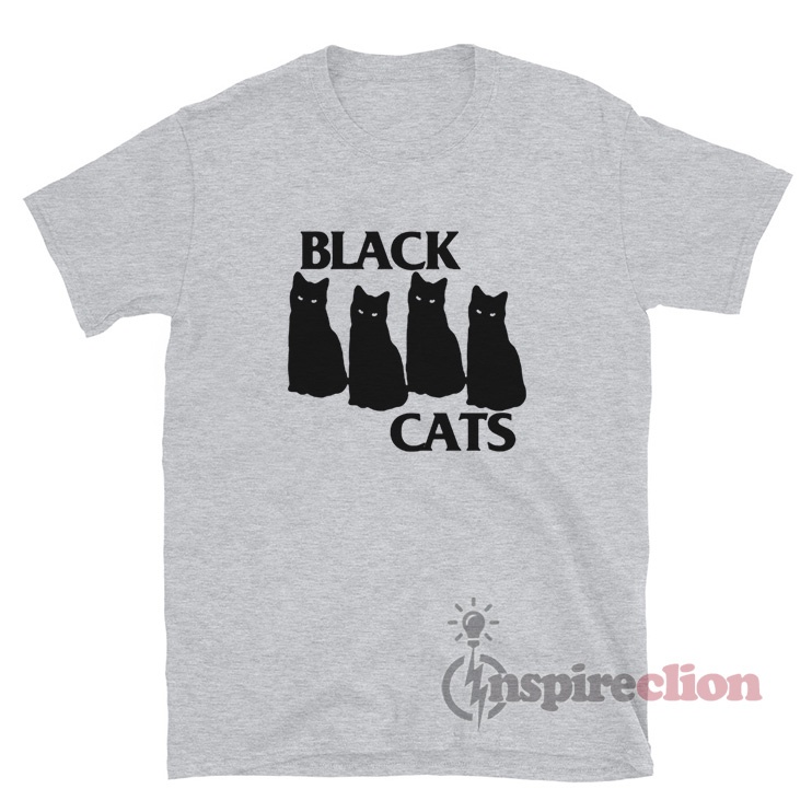 Black Flag Parody Black Cats T-Shirt For Unisex - Inspireclion.com