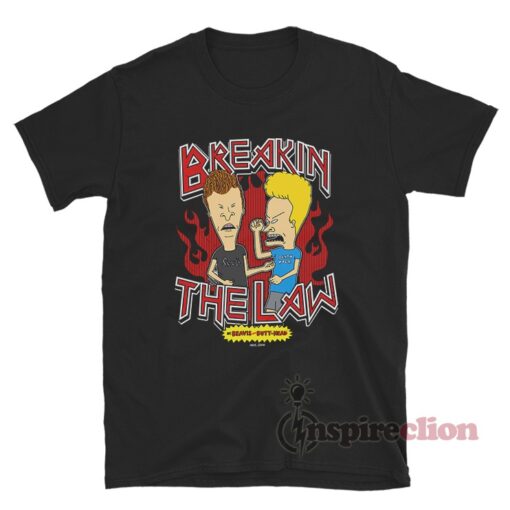 Breaking The Law Beavis And Butthead T-Shirt