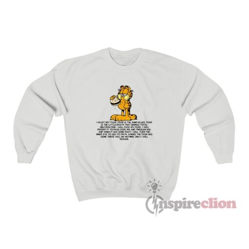 Garfield Hamburger Litany Against Fear Sweatshirt