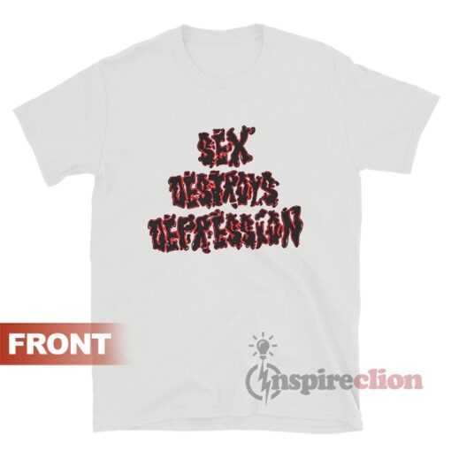 Mickey And Minnie Mouse Sex Destroys Depression T-Shirt