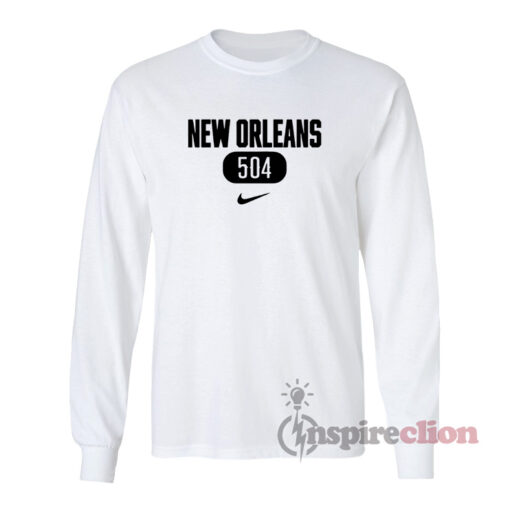 New Orleans 504 Long Sleeves T-Shirt