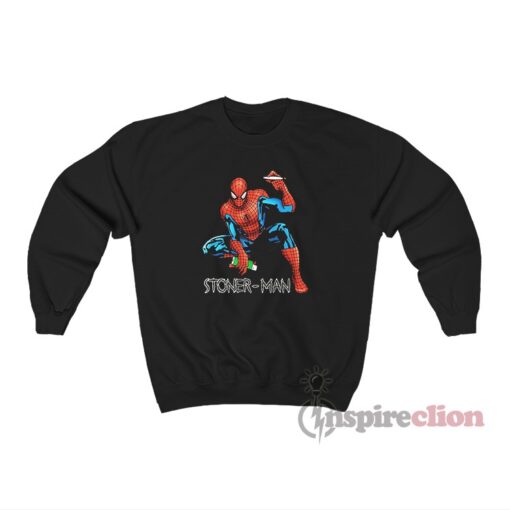 Stoner Man Spider Man Smoke Weed Meme Sweatshirt