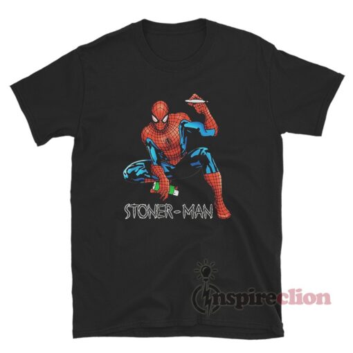 Stoner Man Spider Man Smoke Weed Meme T-Shirt - Inspireclion