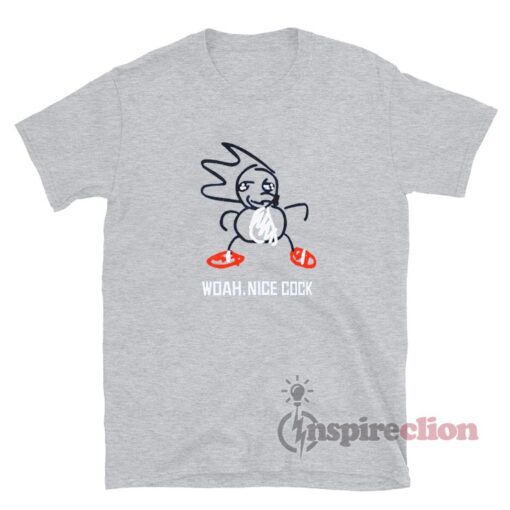 Woah Nice Cock Shadow The Hedgehog Meme T-Shirt