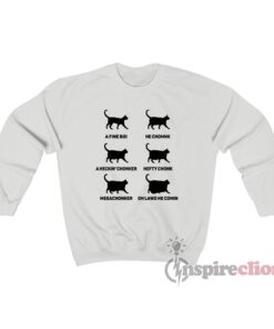 Chonk Cat Chart Meme Sweatshirt