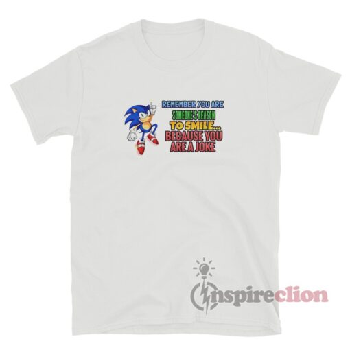 Sonic Remember You Are Someone's Reason To Smile T-Shirt
