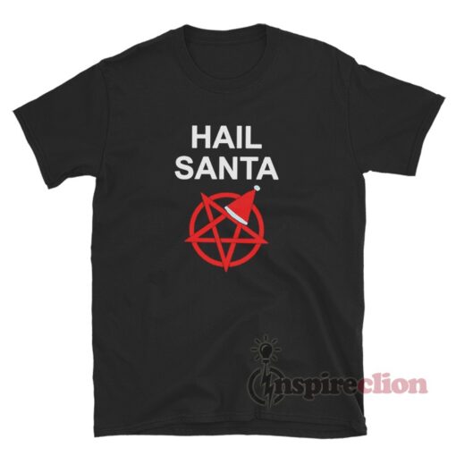 Hail Santa Pentagram Meme T-Shirt