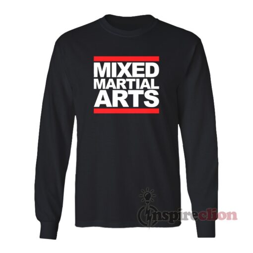 MMA Mixed Martial Arts Logo Long Sleeves T-Shirt