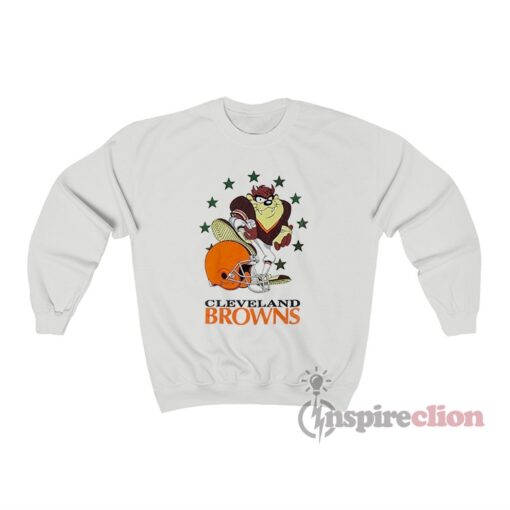 Vintage 1994 Warner Bros Taz Cleveland Browns Sweatshirt