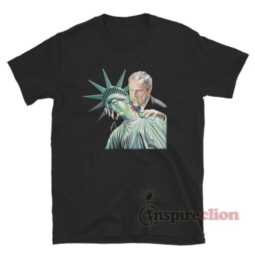 Vintage George Bush Vampire Statue of Liberty T-Shirt