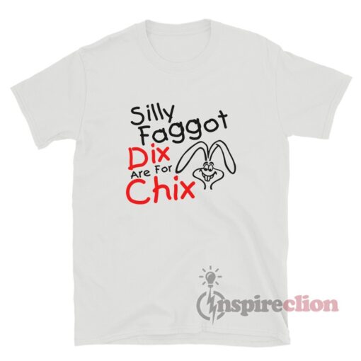 Vintage Streetwear Silly Faggot Dix Are For Chix T-Shirt