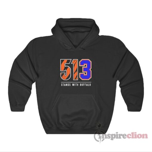 Bengals 513 Stands With Buffalo Hoodie